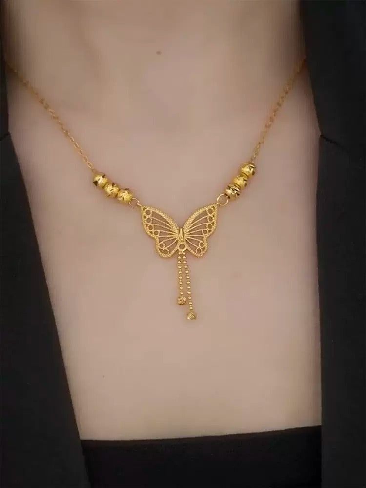 Gold plated Butterfly Necklace for Women