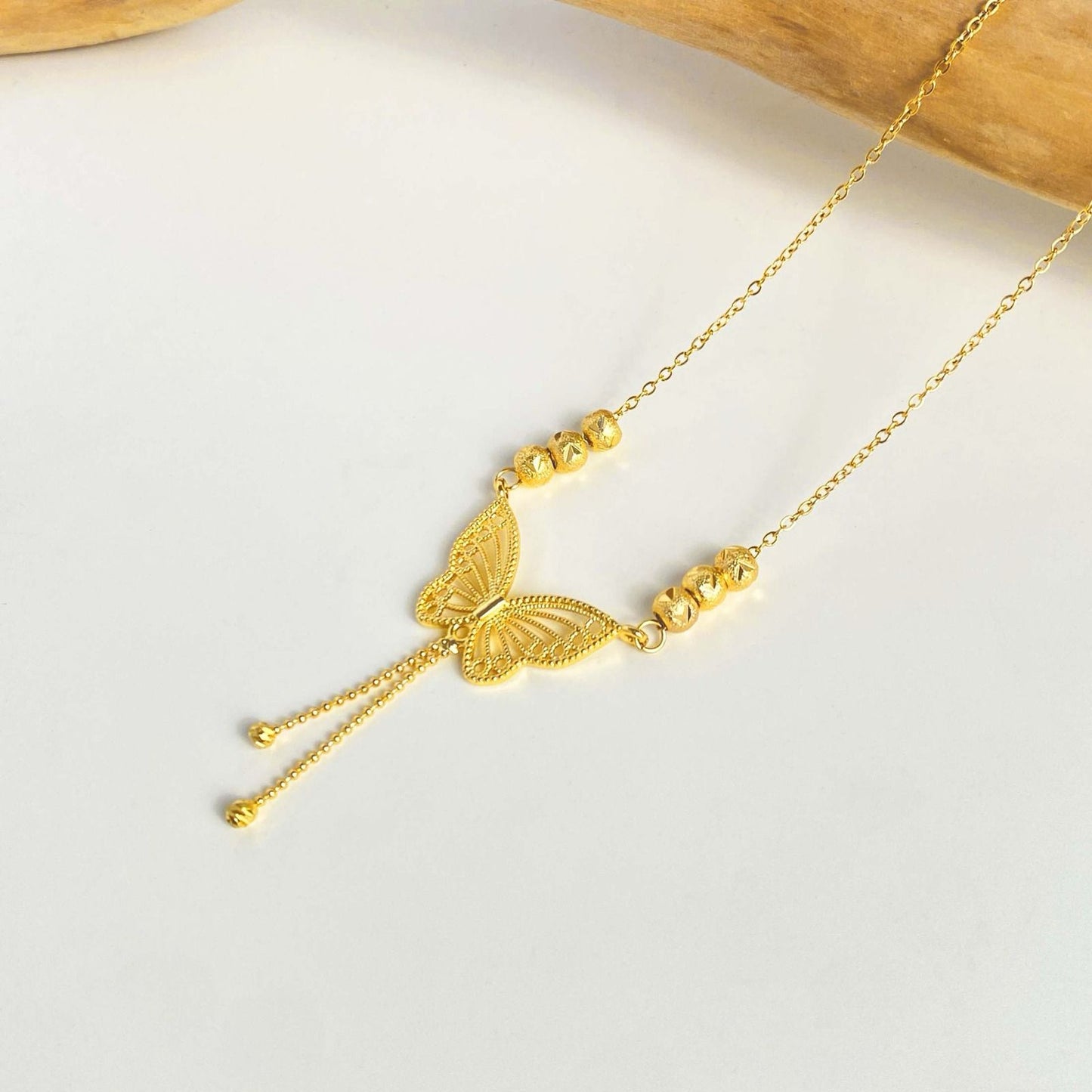 Gold plated Butterfly Necklace for Women