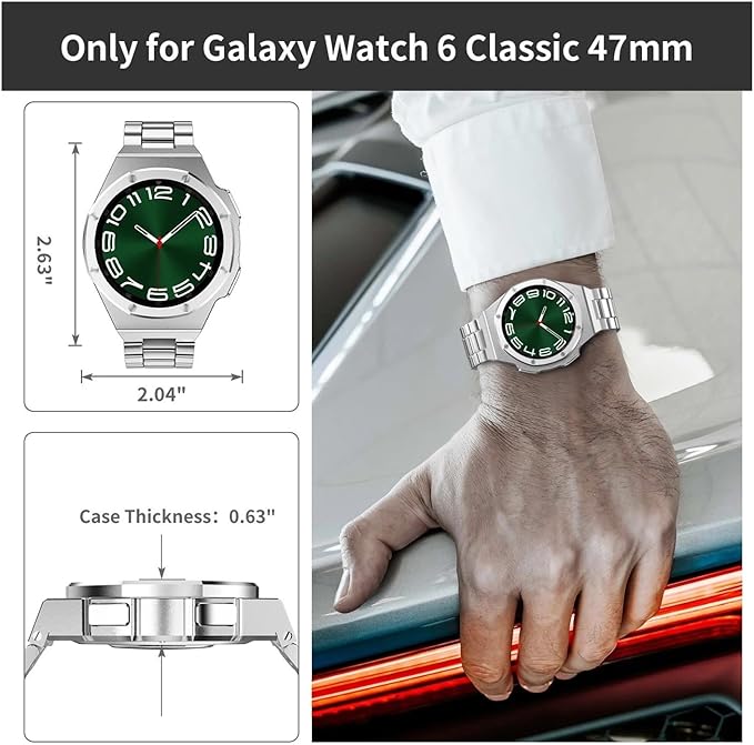 Luxury Stainless Steel  Galaxy Watch 6